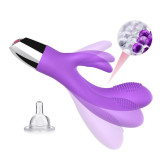  Vibrador Conejito Flexible Púrpura