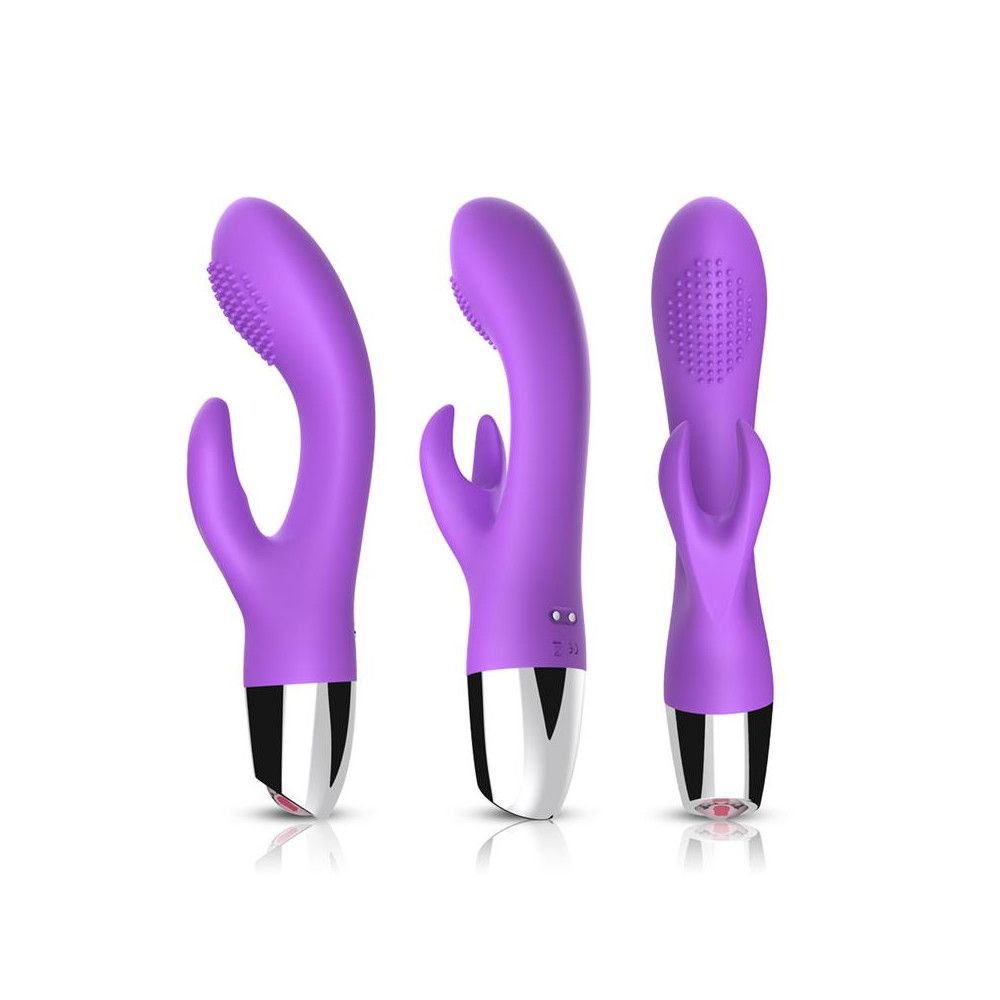  Vibrador Conejito Flexible Púrpura