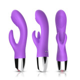  Vibrador Conejito Flexible Púrpura