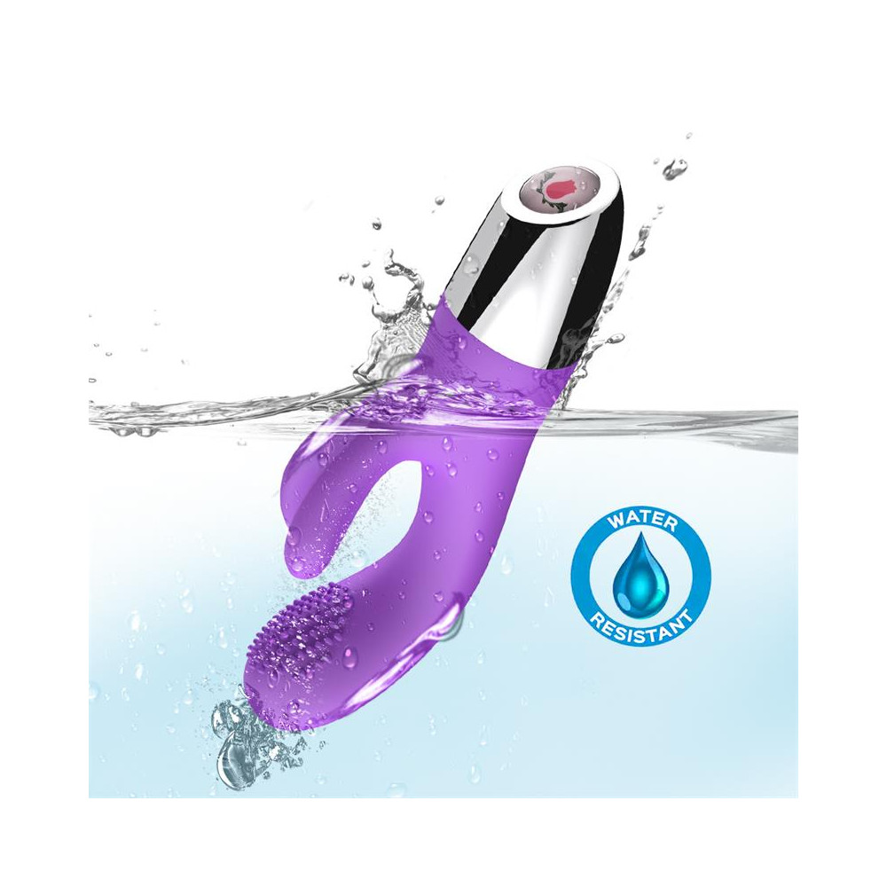  Vibrador Conejito Flexible Púrpura