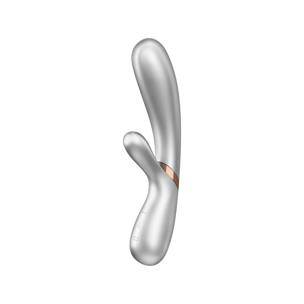 Hot Lover Vibrador Efecto Calor con APP Plata y Champagne Satisfyer