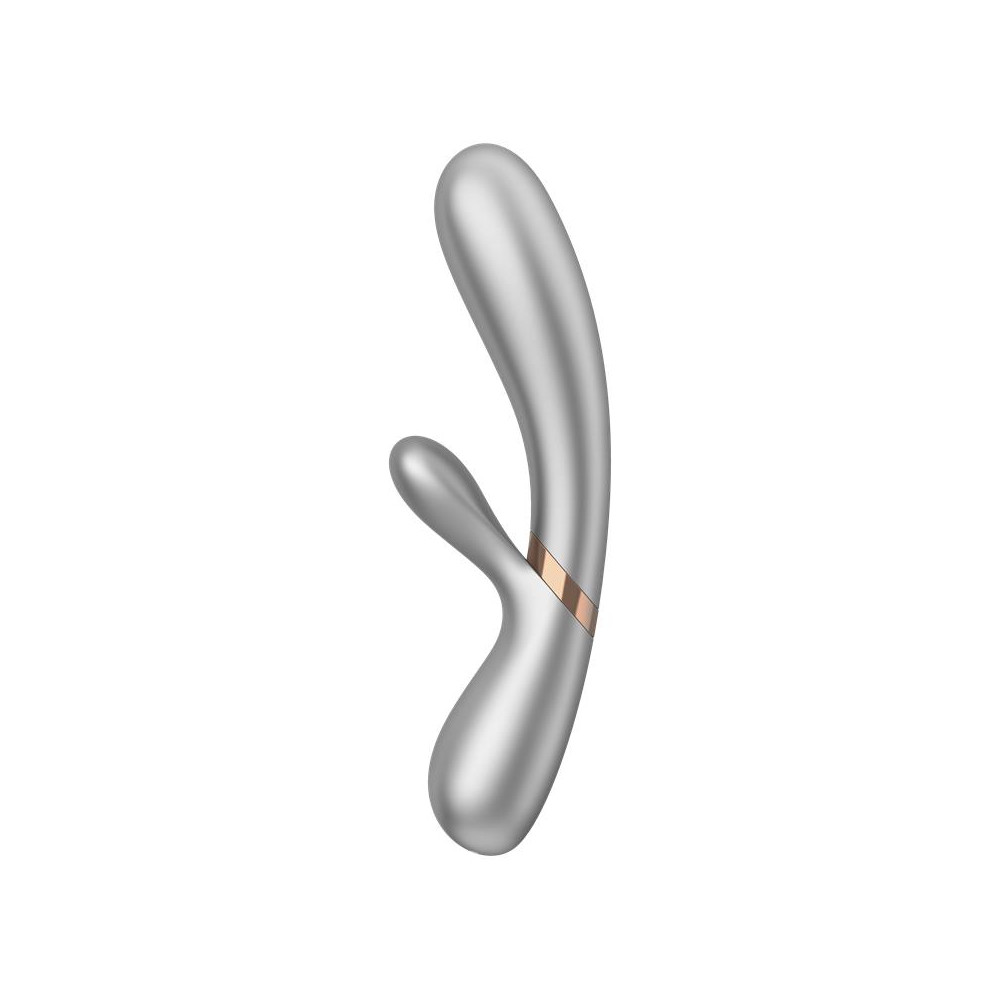 Hot Lover Vibrador Efecto Calor con APP Plata y Champagne Satisfyer