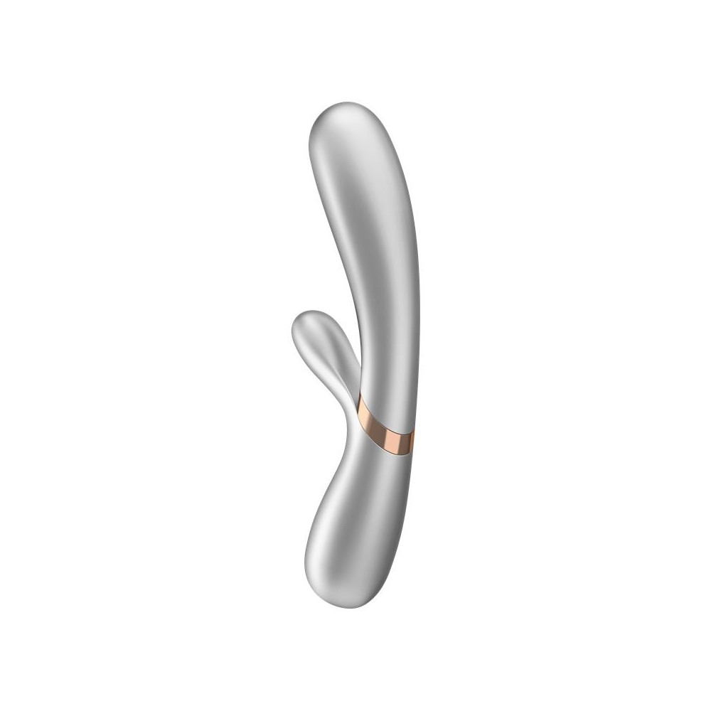 Hot Lover Vibrador Efecto Calor con APP Plata y Champagne Satisfyer