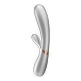 Hot Lover Vibrador Efecto Calor con APP Plata y Champagne Satisfyer