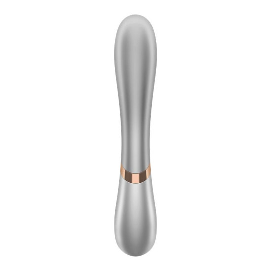 Hot Lover Vibrador Efecto Calor con APP Plata y Champagne Satisfyer