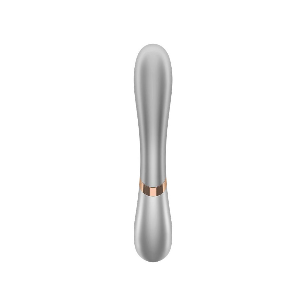 Hot Lover Vibrador Efecto Calor con APP Plata y Champagne Satisfyer