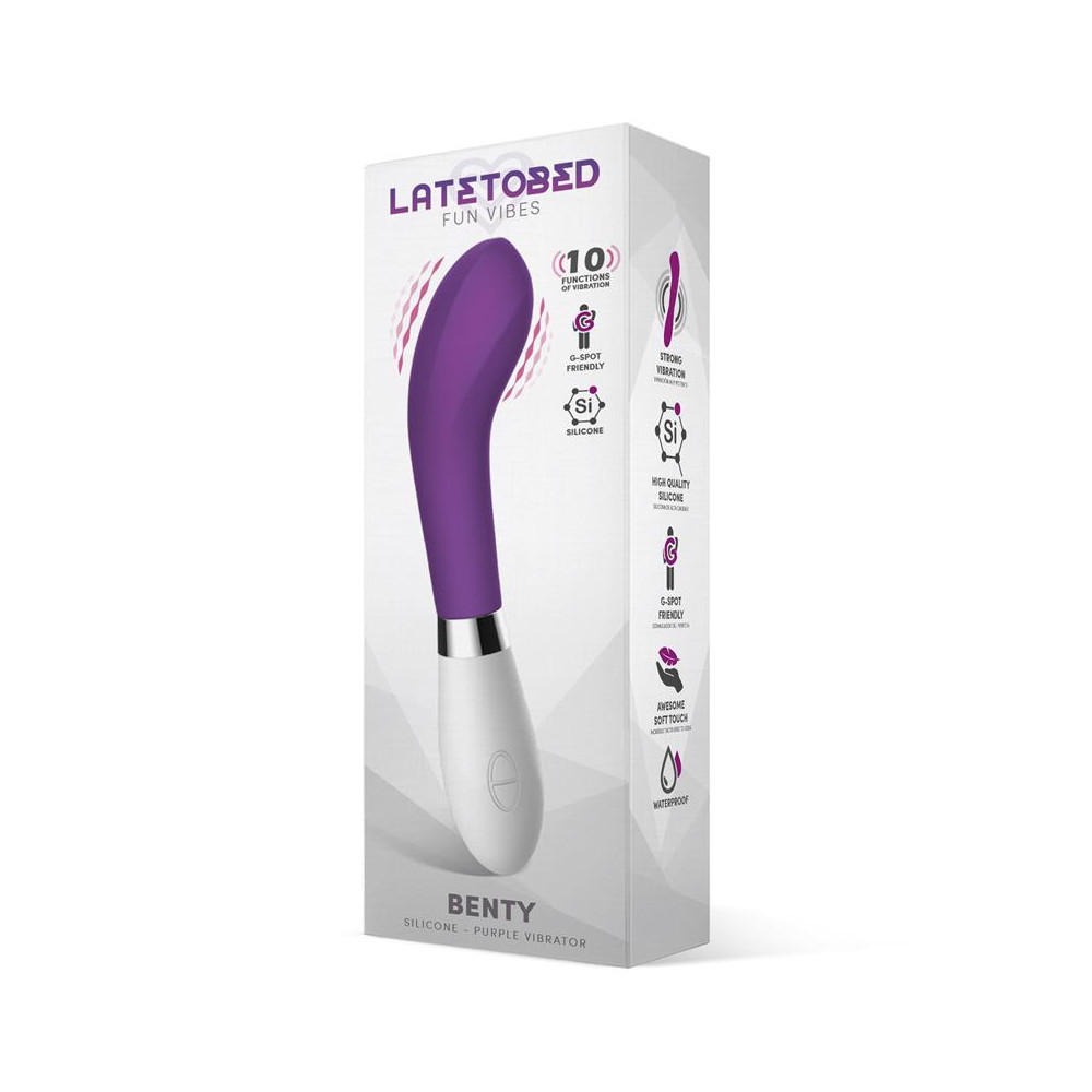 Benty Vibrador Silicona Púrpura