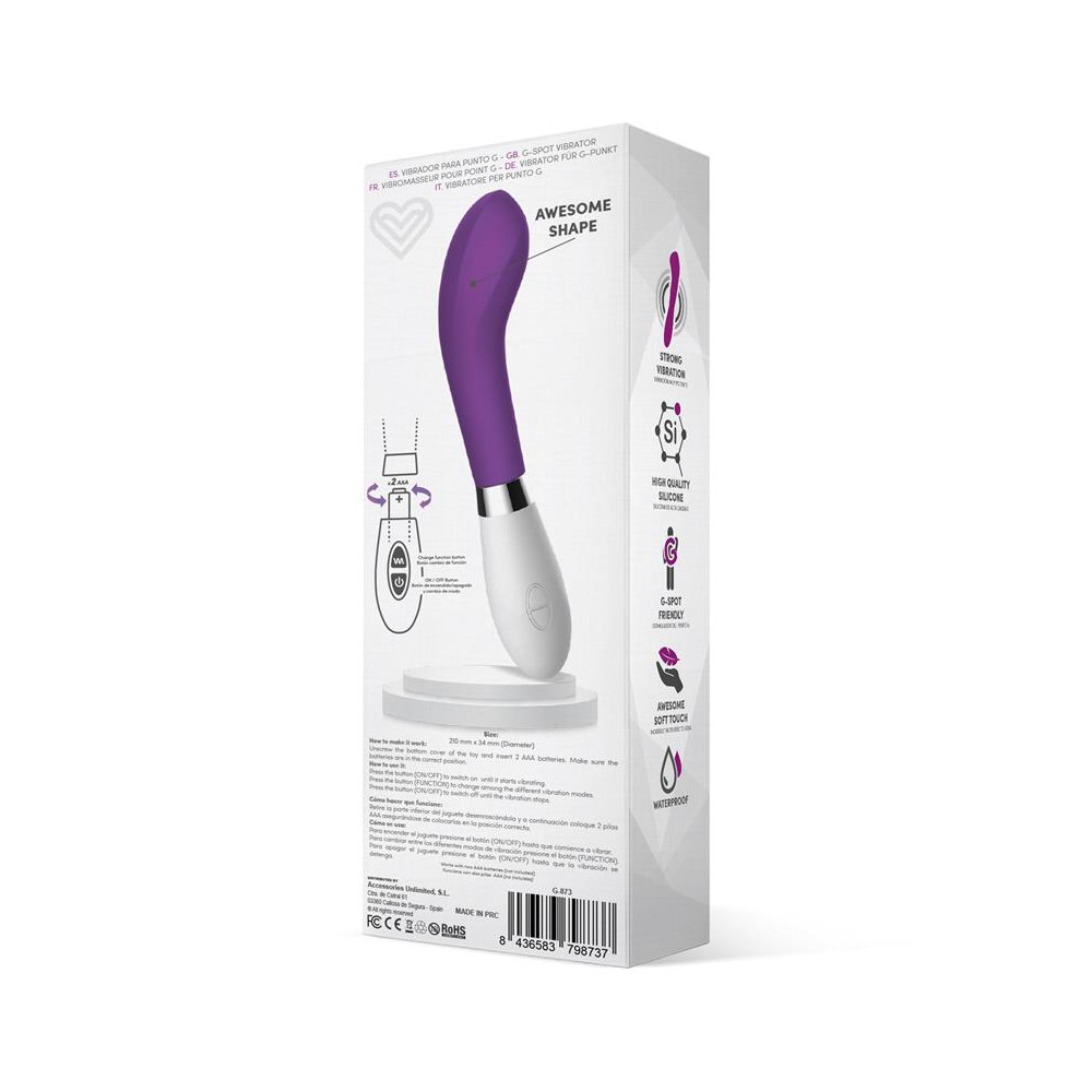 Benty Vibrador Silicona Púrpura