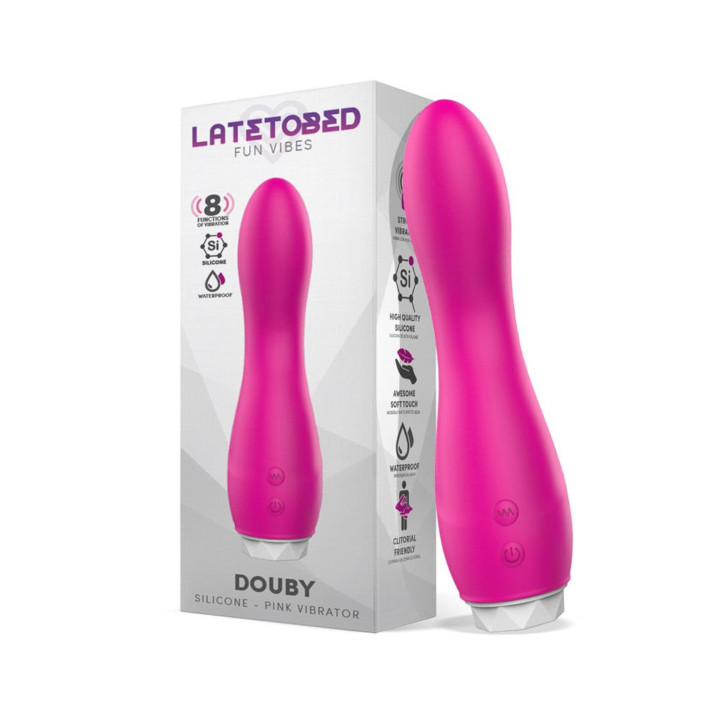 Douby Vibrador Silicona Rosa