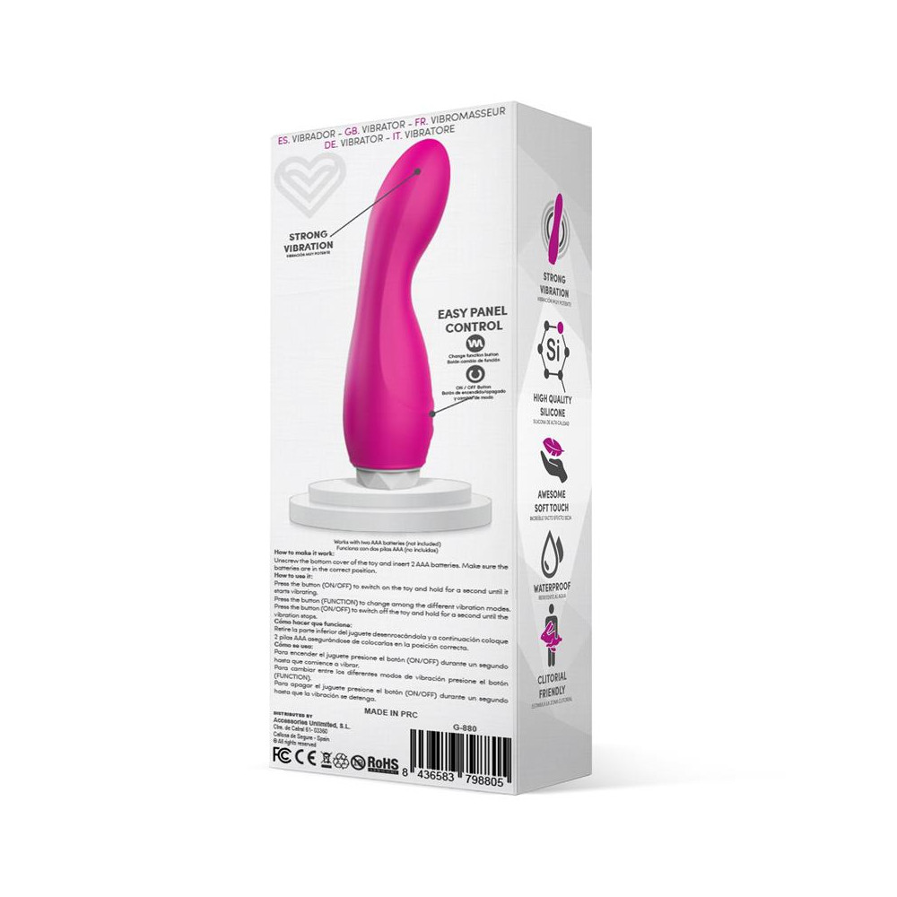 Douby Vibrador Silicona Rosa