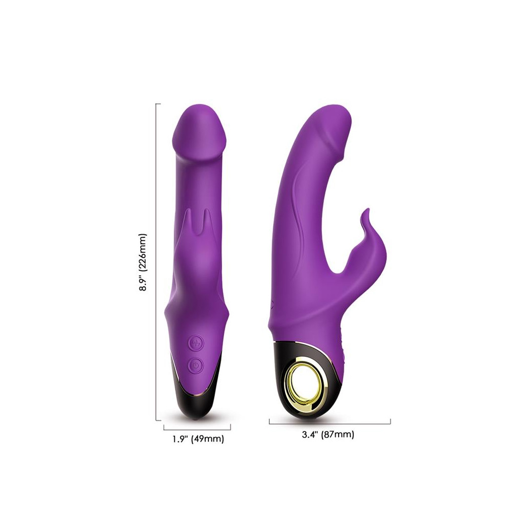 Vibrador con Rotación 360º Purpura