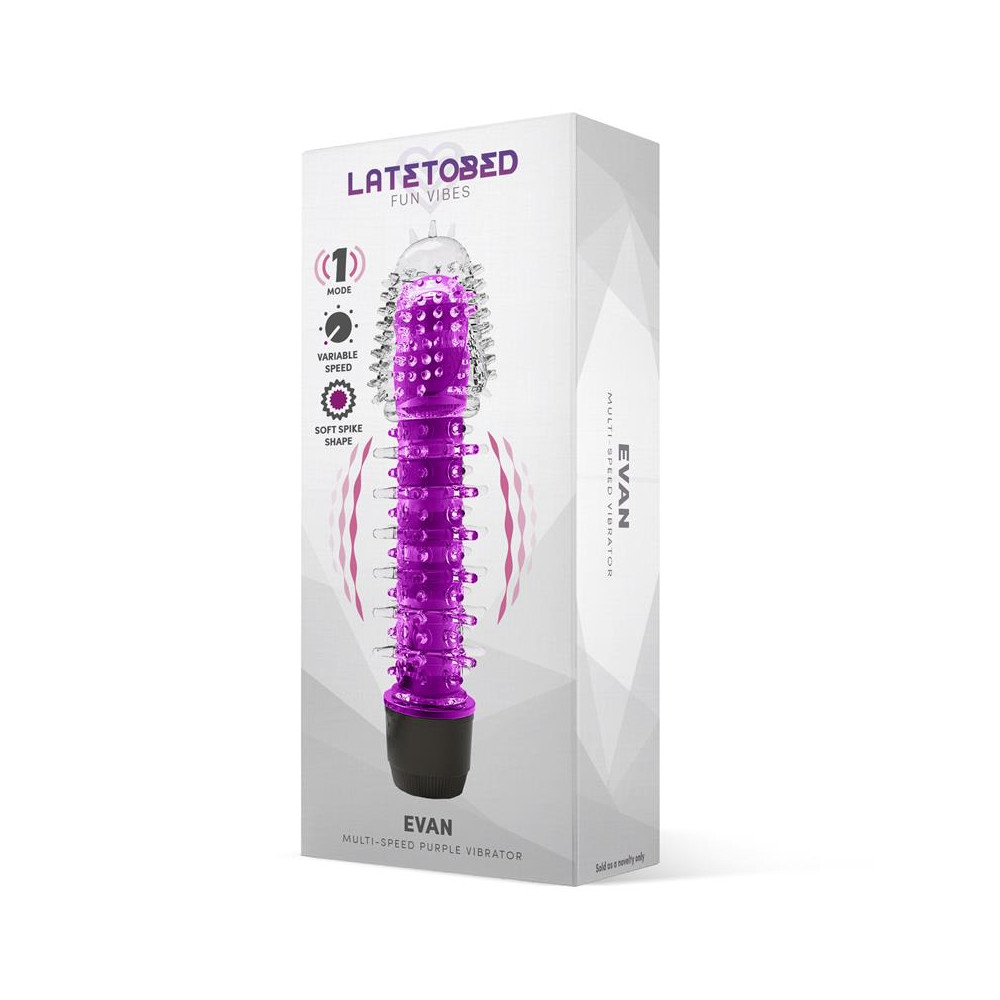 Evan Vibrador Multi Velocidad Púrpura