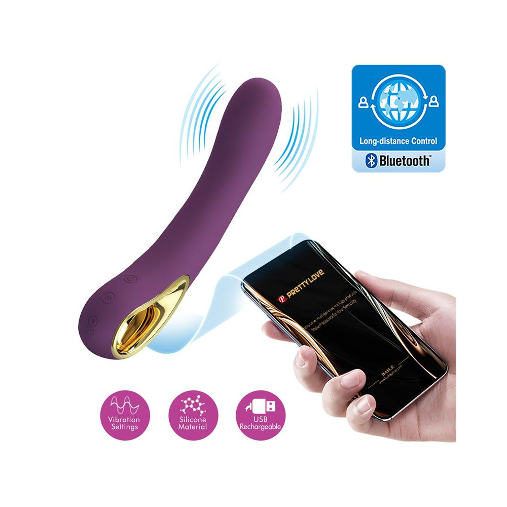 Ethan Vibrador con APP Púrpura