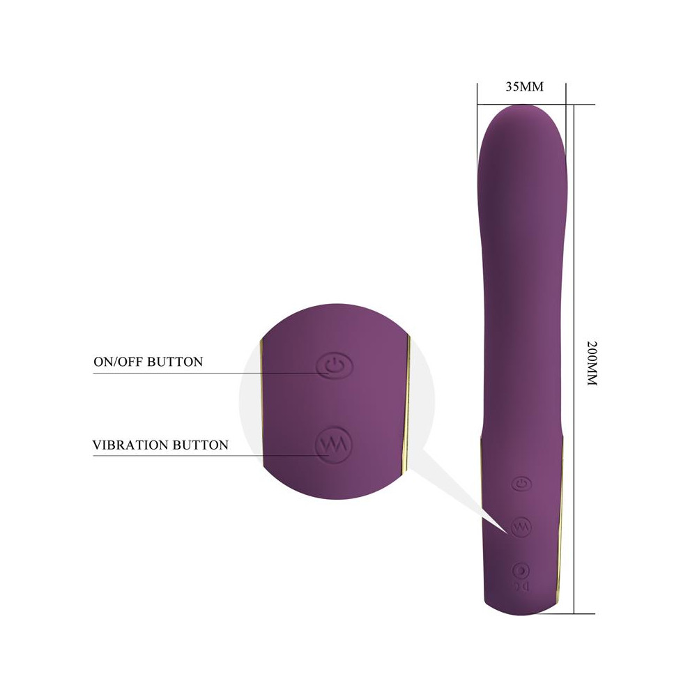 Ethan Vibrador con APP Púrpura