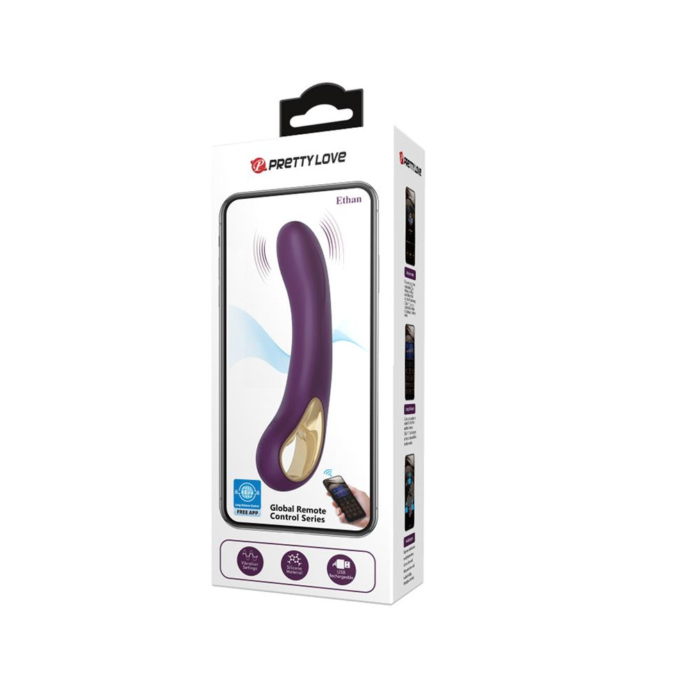 Ethan Vibrador con APP Púrpura