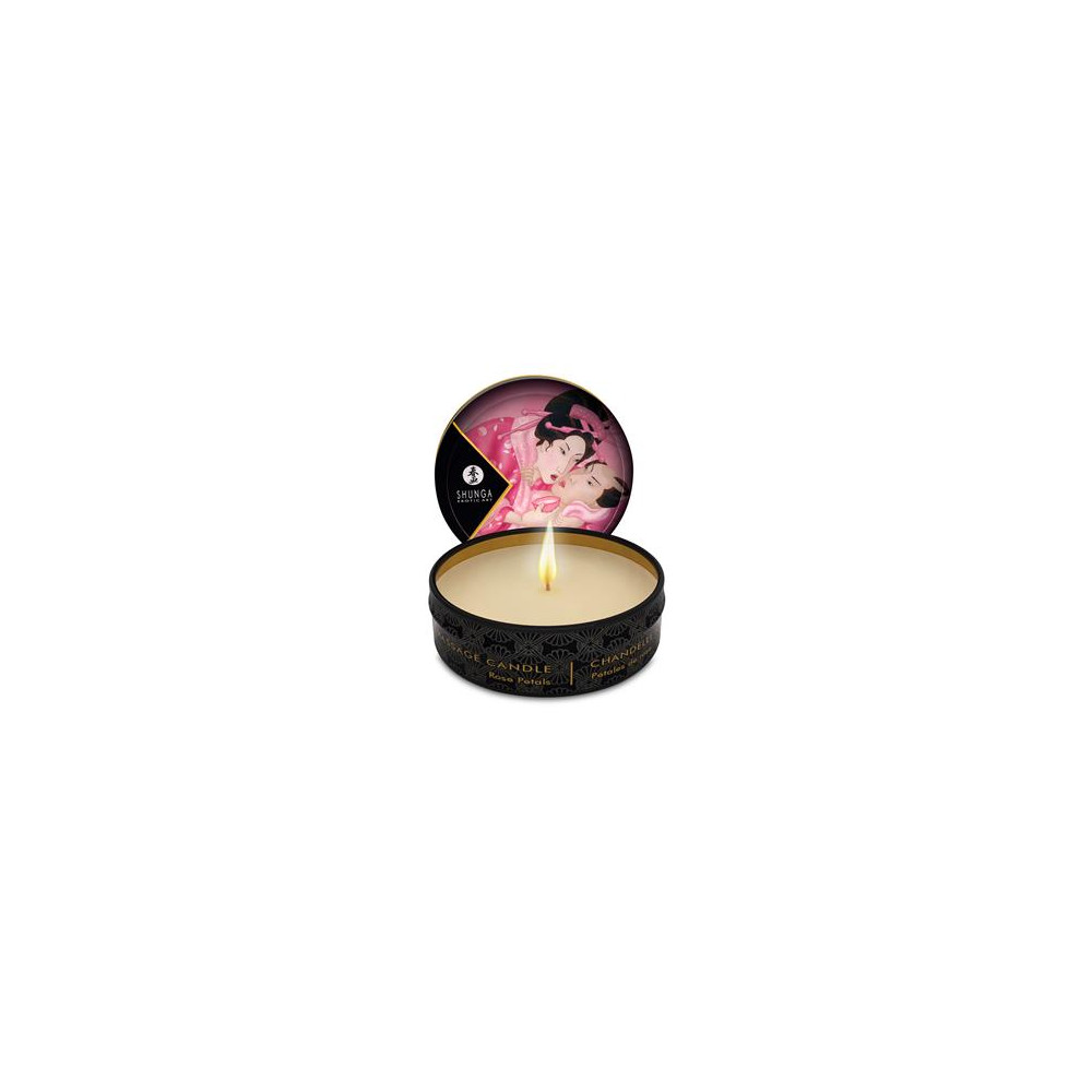 Shunga Mini Vela de Masaje Afrodisíaca Rosa
