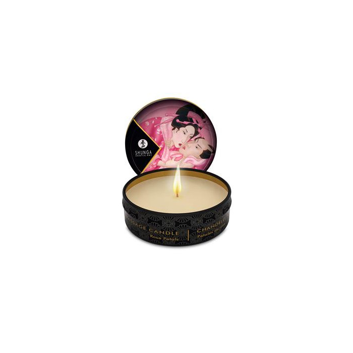 Shunga Mini Vela de Masaje Afrodisíaca Rosa