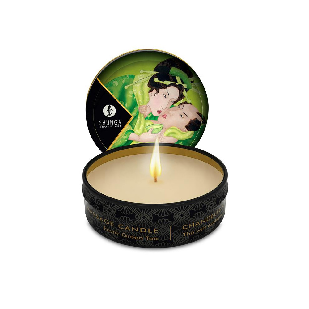 Shunga Mini Vela de Masaje Té Verde