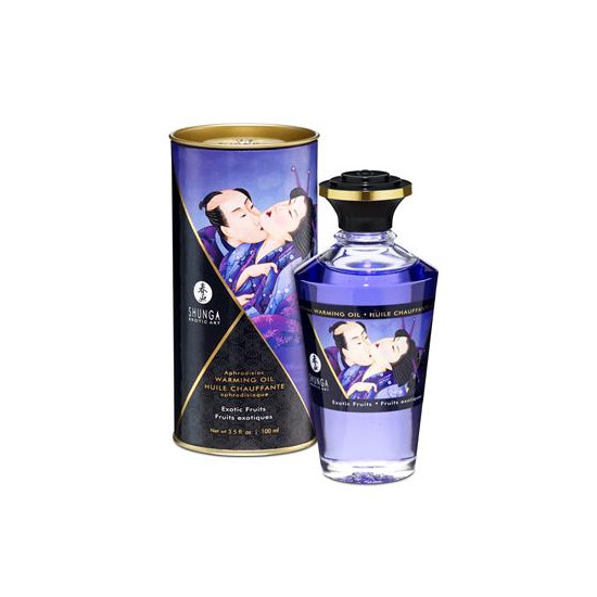 Aceite de Masaje Efecto Calor Aroma a Frutas Exóticas Shunga