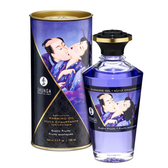 Aceite de Masaje Efecto Calor Aroma a Frutas Exóticas Shunga