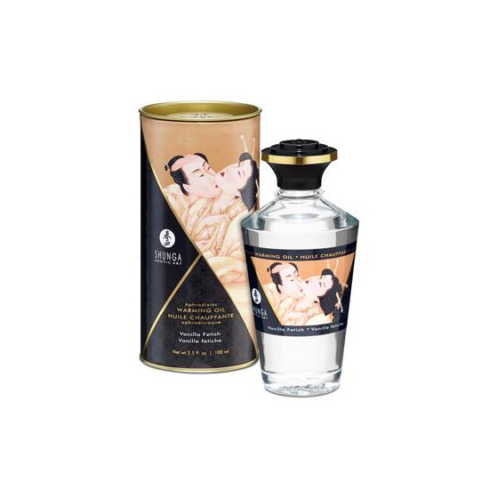 Aceite de Masaje Efecto Calor Aroma a Vainilla Shunga