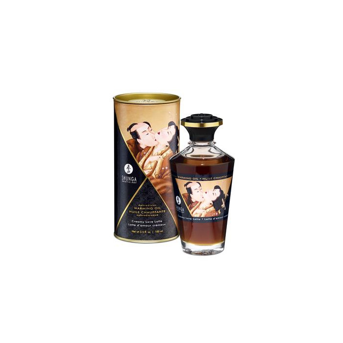 Aceite de Masaje Efecto Calor Aroma a Creamy Latte Shunga