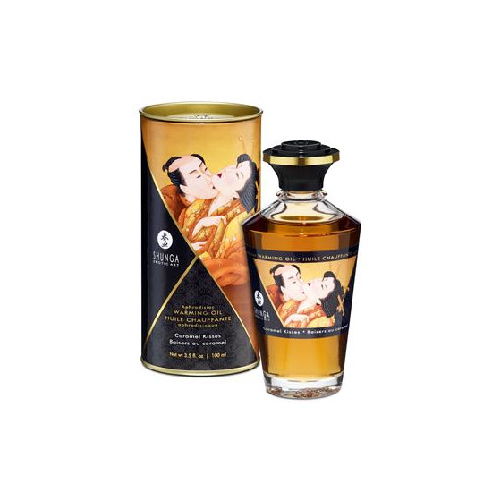 Aceite de Masaje Efecto Calor Aroma a Caramelo Shunga