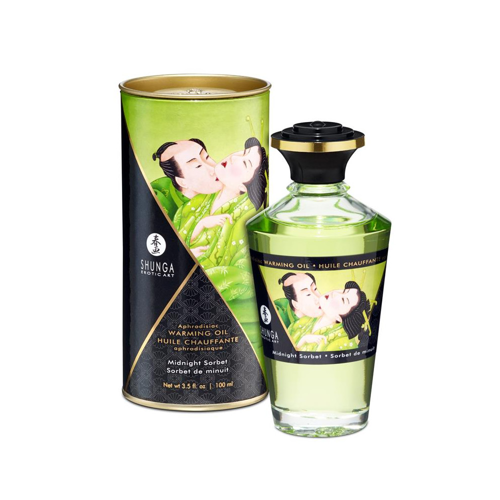 Aceite de Masaje Efecto Calor Aroma Sorbete de Medianoche Shunga