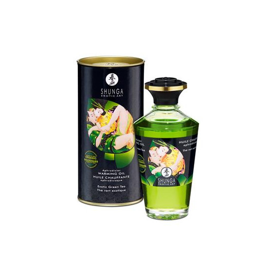 Aceite Afrodisíaco de Masaje Aroma Té Verde Shunga