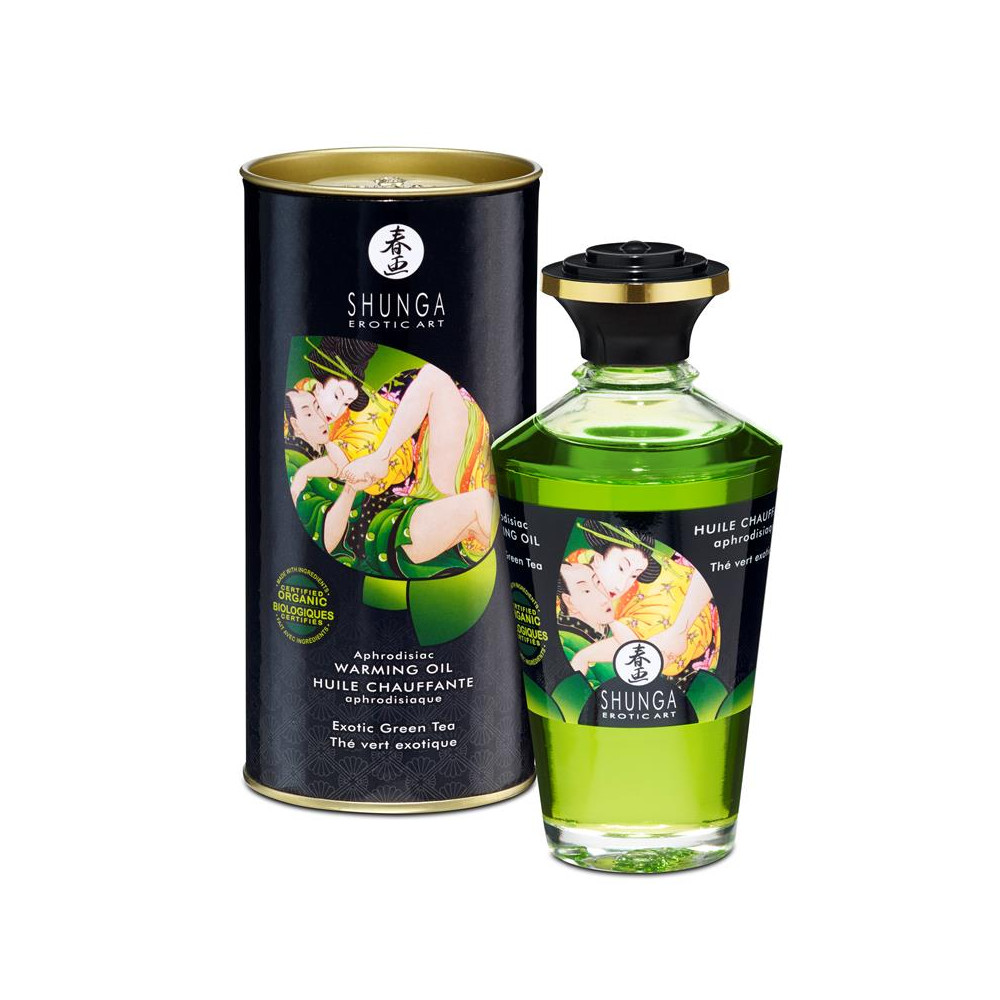 Aceite Afrodisíaco de Masaje Aroma Té Verde Shunga