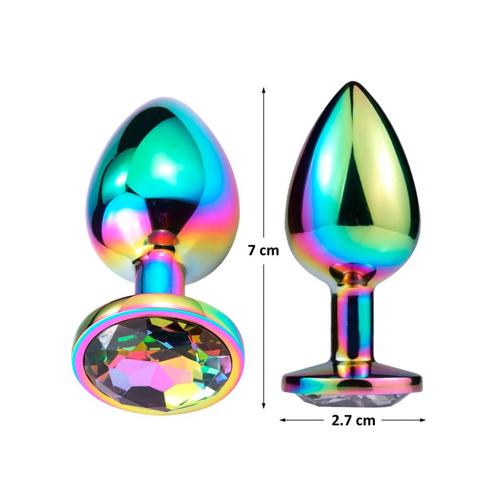 Space Journey Plug Anal Multicolor y Joya Talla S