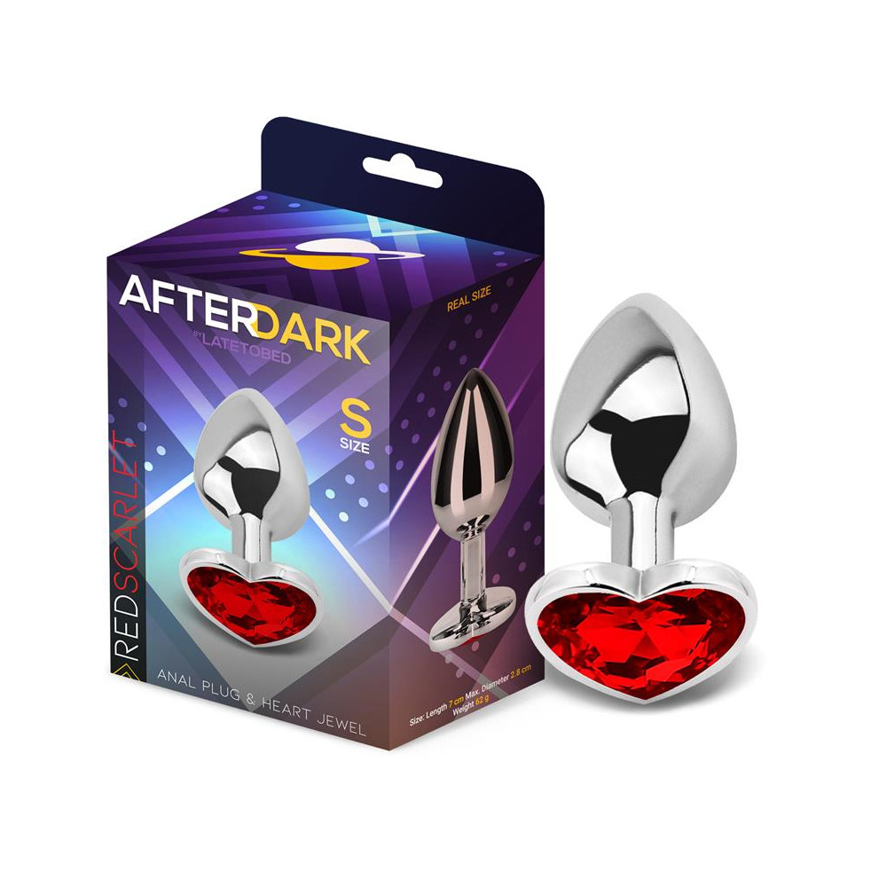 Plug Anal Joya de Corazón Red Scarlet Talla S