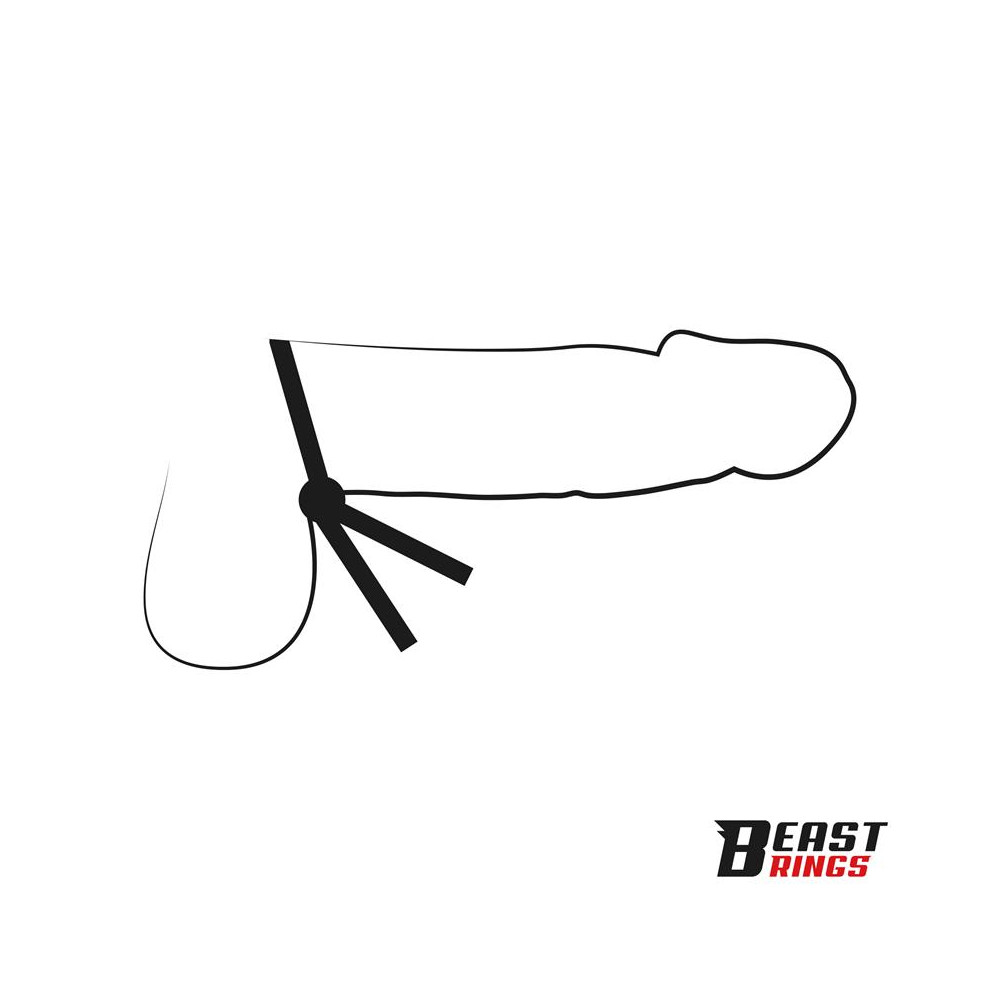 Lasso Anillo para el Pene Silicona Ajustable