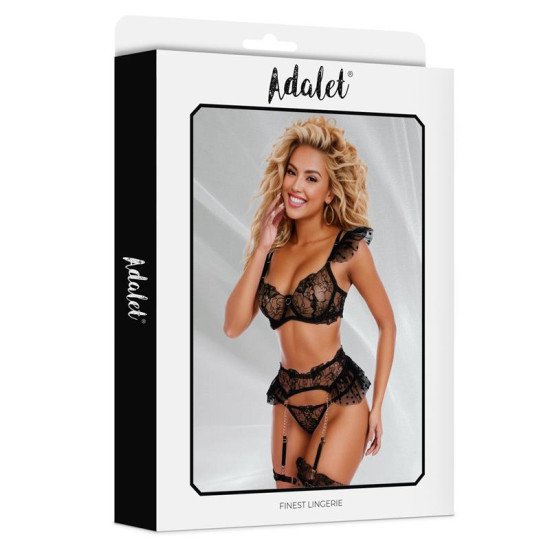 Natalie Set con liguero negro