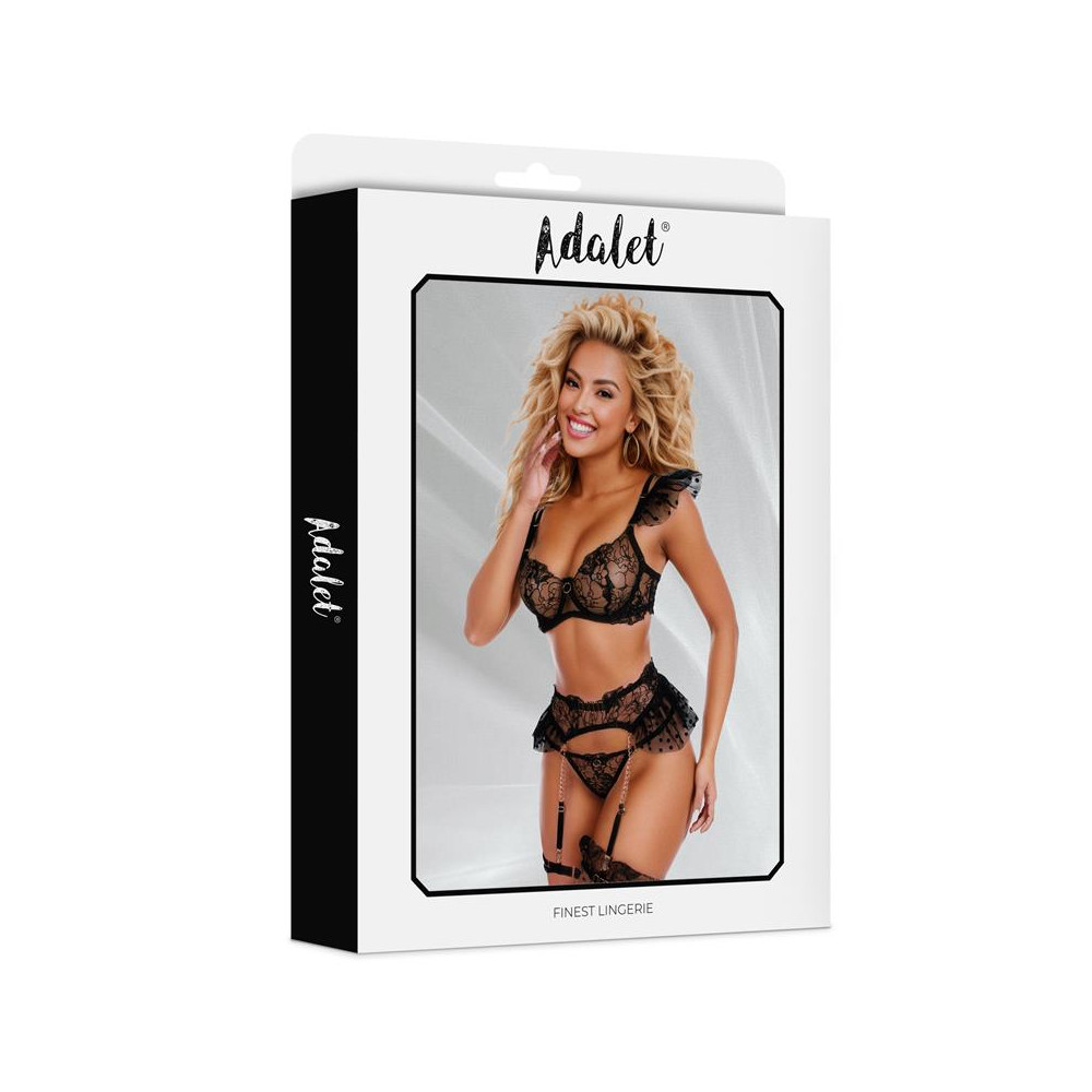 Natalie Set con liguero negro