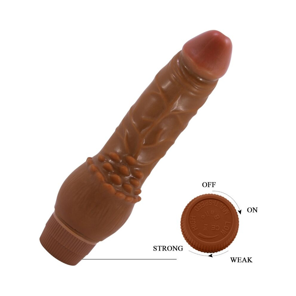 Barbara Vibrador Realístico Mulato 19,5cm