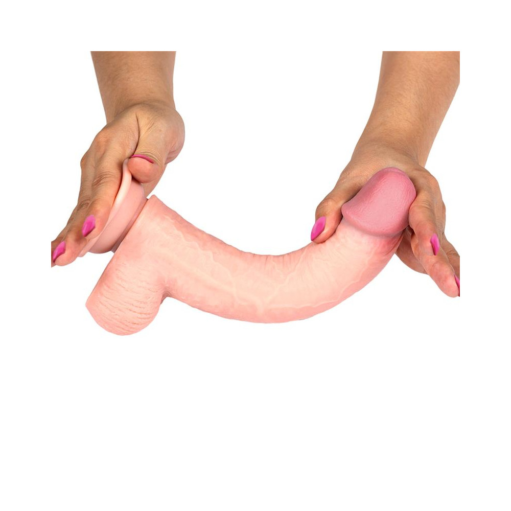 Dildo Realista Dual Layer Retráctil y Orientable 9"
