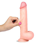 Dildo Realista Dual Layer Retráctil y Orientable 9"