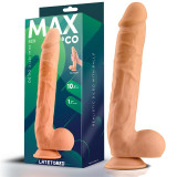 Ben Dildo Realista con Testículos 10.2" Natural