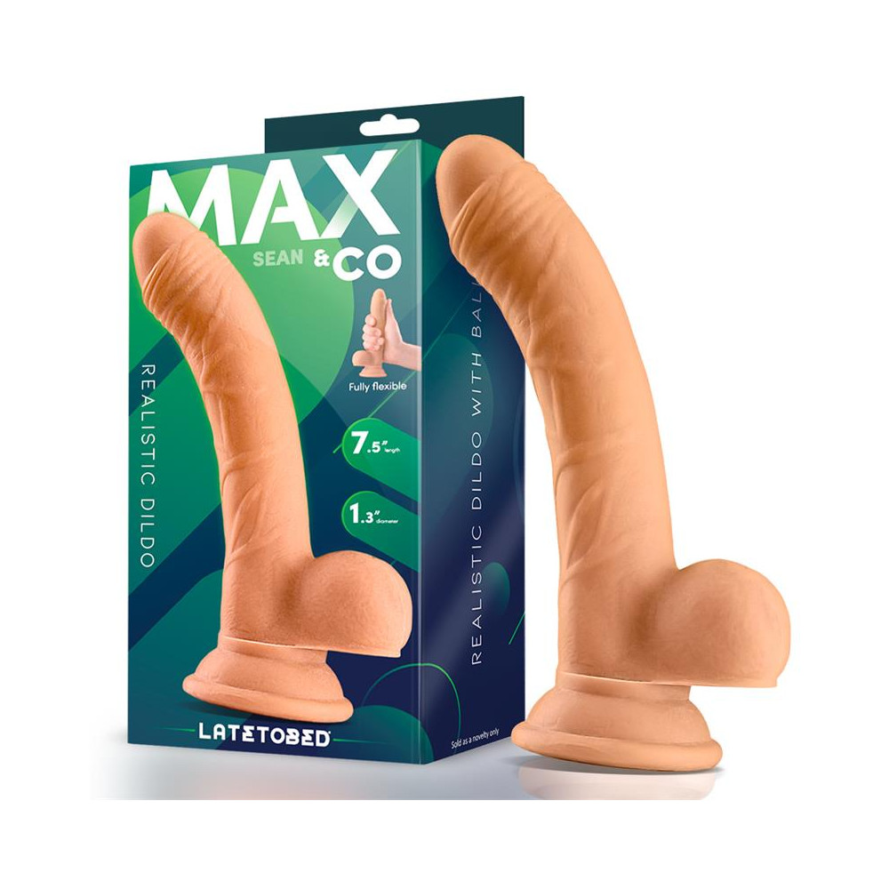 Sean Dildo Realista con Testículos 7.5" Natural