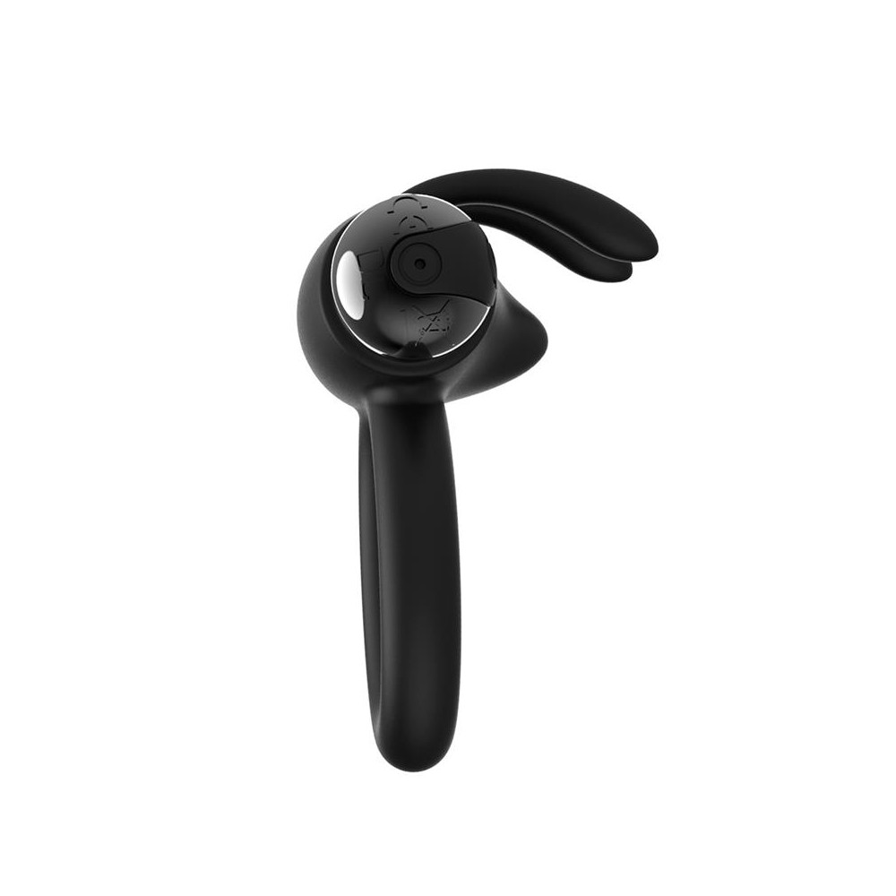 Fermax Anillo Vibrador con Conejito USB Silicona Negro