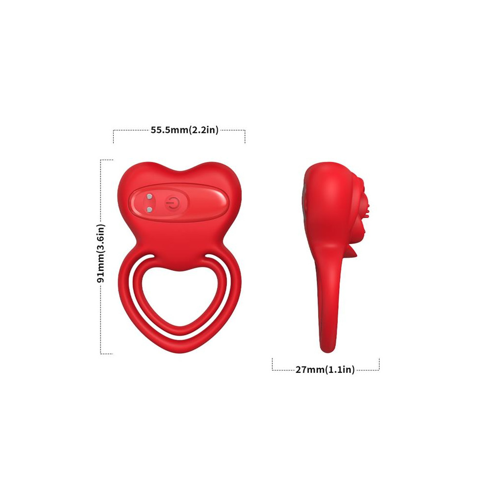 Anillo Heart Rojo