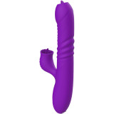 Fully Gspot Vibrador Rabbit con lengua estimuladora y efecto calor violeta
