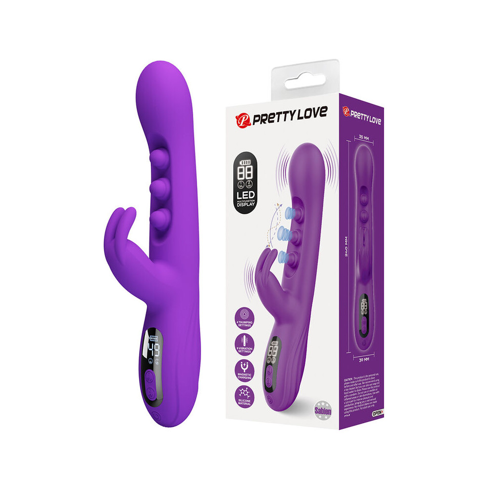 Sabien Vibrador Rabbit con estimulación por golpeteos