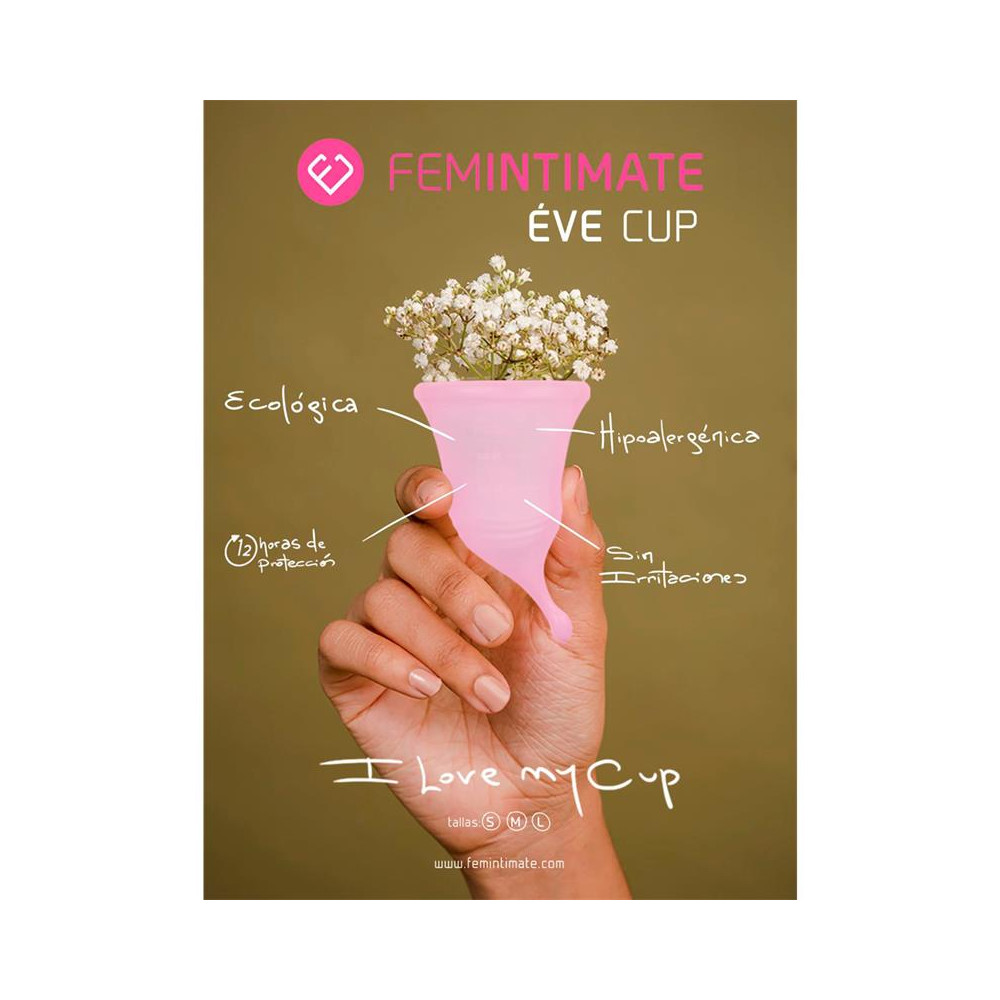 Copa Menstrual Eve Talla L Silicona Rosa