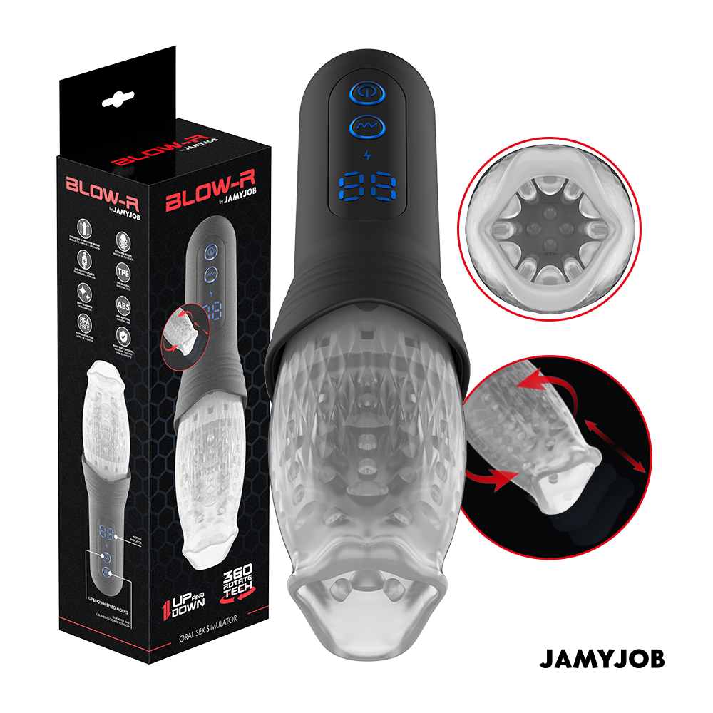 BLOW-R MASTURBADOR CON THRUSTING Y ROTACIÓN