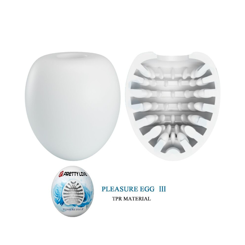 MASTURBADOR MASCULINO HUEVO BLANCO