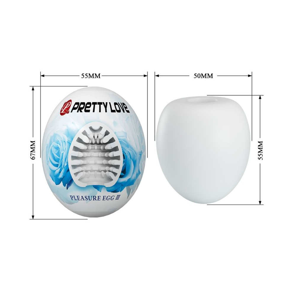 MASTURBADOR MASCULINO HUEVO BLANCO