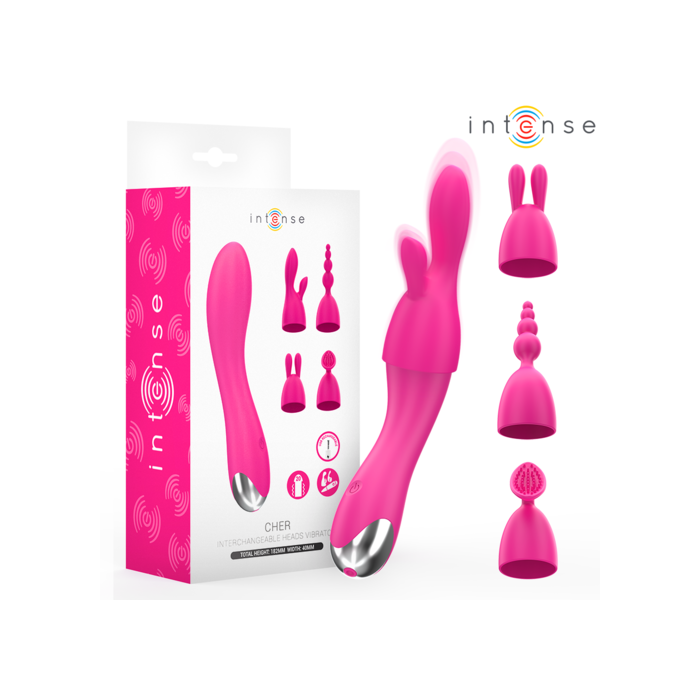 Cher Vibrador con Cabezales Intercambiables