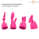 Cher Vibrador con Cabezales Intercambiables